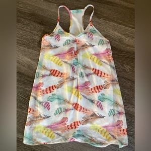 Karlie Feather Print Dress